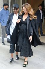 Pregnant JESSICA ALBA Leaves Her Hotel in New York 09/07/2017