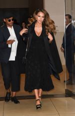 Pregnant JESSICA ALBA Leaves Her Hotel in New York 09/07/2017