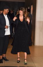 Pregnant JESSICA ALBA Leaves Her Hotel in New York 09/07/2017