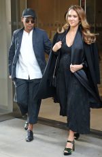 Pregnant JESSICA ALBA Leaves Her Hotel in New York 09/07/2017