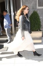 Pregnant JESSICA ALBA Leaves Her Hotel in New York 09/09/2017