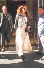 Pregnant JESSICA ALBA Leaves Her Hotel in New York 09/09/2017
