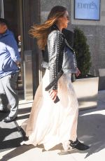 Pregnant JESSICA ALBA Leaves Her Hotel in New York 09/09/2017