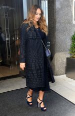 Pregnant JESSICA ALBA Leaves Her Hotel in New York 09/26/2017