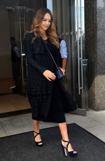 Pregnant JESSICA ALBA Leaves Her Hotel in New York 09/26/2017