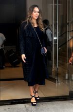 Pregnant JESSICA ALBA Leaves Her Hotel in New York 09/26/2017