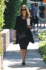 Pregnant JESSICA ALBA Out and About in West Hollywood 09/24/2017