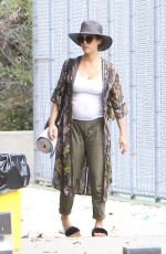Pregnant JESSICA ALBA Out in Westwood 09/03/201