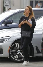 Pregnant JESSICA ALBA Out Shopping in Beverly Hills 09/17/2017