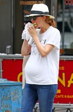 Pregnant ROSE BYRNE Out and About in New York 09/15/2017