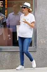 Pregnant ROSE BYRNE Out and About in New York 09/15/2017