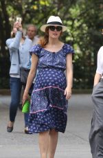 Pregnant ROSE  BYRNE Out in New York 09/17/2017