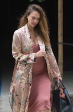 Prgnant JESSICA ALBA Out and About in Los Angeles 09/14/2017