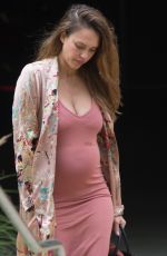 Prgnant JESSICA ALBA Out and About in Los Angeles 09/14/2017