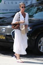 RACHEL HUNTER Leaves a Salon in West Hollywood 09/01/2017