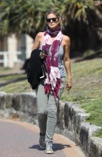 RACHEL HUNTER Out at Bondi Beach in Sydney 09/20/2017