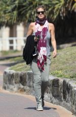 RACHEL HUNTER Out at Bondi Beach in Sydney 09/20/2017