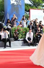 REBECCA HALL at First Reformed Premiere at 74th Venice International Film Festival 08/31/2017