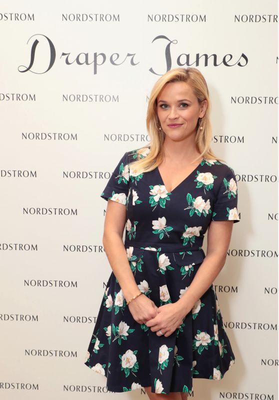 REESE WITHERSPOON at Nordstrom South Coast Plaza in Costa Mesa 09/27/2017