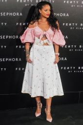 RIHANNA at Fenty Beauty by Rihanna Launch in Madrid 09/23/2017