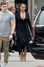 RIHANNA Heading to a Helicopter Ride in New York 09/12/2017