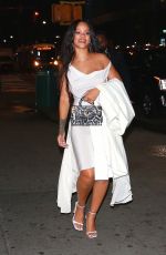 RIHANNA Leaves Her 3rd Annual Diamond Ball in New York 09/14/2017