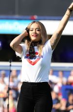 RITA ORA at #game4grenfell at Loftus Road in London 09/02/2017