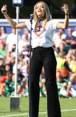RITA ORA at #game4grenfell at Loftus Road in London 09/02/2017