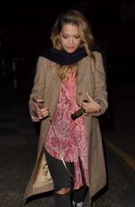 RITA ORA Night Out in London 09/26/2017