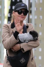 RITA ORA Out With Her Dog in London 09/24/2017