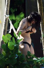 RUMER WILLIS in Bikini on the Beach in Tulum 09/09/2017