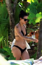 RUMER WILLIS in Bikini on the Beach in Tulum 09/09/2017