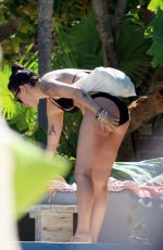 RUMER WILLIS in Bikini on the Beach in Tulum 09/09/2017