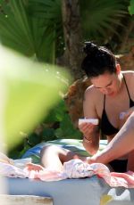 RUMER WILLIS in Bikini on the Beach in Tulum 09/09/2017