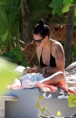 RUMER WILLIS in Bikini on the Beach in Tulum 09/09/2017