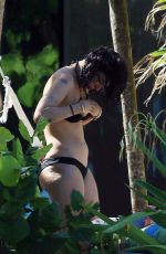 RUMER WILLIS in Bikini on the Beach in Tulum 09/09/2017