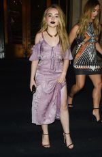 SABRINA CARPENTER at Harper’s Bazaar Icons Party in New York 09/08/2017