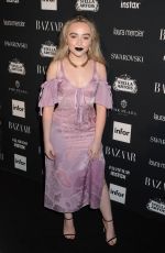 SABRINA CARPENTER at Harper’s Bazaar Icons Party in New York 09/08/2017