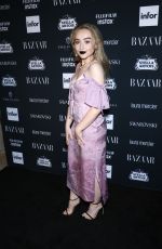 SABRINA CARPENTER at Harper’s Bazaar Icons Party in New York 09/08/2017