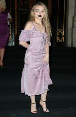 SABRINA CARPENTER at Harper’s Bazaar Icons Party in New York 09/08/2017