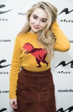 SABRINA CARPENTER at Music Choice in New York 09/12/2017