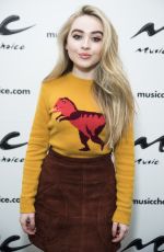 SABRINA CARPENTER at Music Choice in New York 09/12/2017