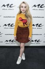 SABRINA CARPENTER at Music Choice in New York 09/12/2017