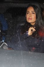 SALMA HAYEK Leaves Apollo Theatre in Londonn 09/13/2017