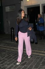 SALMA HAYEK Leaves Apollo Theatre in Londonn 09/13/2017
