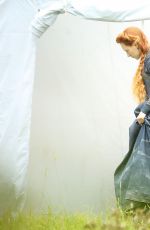 SAOIRSE RONAN on the Set of Mary Queen of Scots in London 09/05/2017