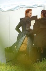 SAOIRSE RONAN on the Set of Mary Queen of Scots in London 09/05/2017