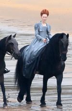 SAOIRSE RONAN on the Set of Mary Queen of Scots in Scotland 09/11/2017