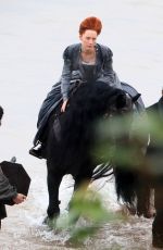 SAOIRSE RONAN on the Set of Mary Queen of Scots in Scotland 09/11/2017