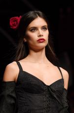 SARA SAMPAIO at Dolce & Gabbana Fashion Show at Milan Fashion Week 09/24/2017